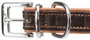 Trixie Active Comfort Leather Collar for Dogs Brown/Light Brown