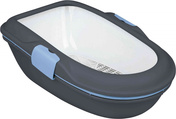 Trixie Berto Litter Tray with Seperating System for Cats Grey/Pastel Blue/Granite