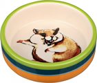 Trixie Ceramic Bowl with Comic-Hamster Grey/Multi Coloured