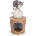 Trixie Cuddle Cave with Scratching Ball for Cats