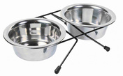 Trixie Dog Stainless Steel Bowl Set