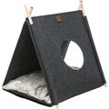 Trixie Elfie Cave Dog Bed Felt With Cushion Anthracite