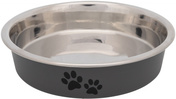 Trixie Flat Paw Print Stainless Steel Bowl for Cats