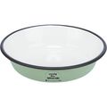 Trixie Green Flat Enamel/Stainless Steel Cat Bowl
