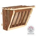 Trixie Hanging Hay Manager With Lid Bark Wood for Small Animals