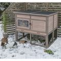 Trixie Natura Extra Large Hutch Insulated for Small Animals Grey