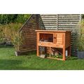 Trixie Natura Hutch with Enclosure Outdoor Run for Small Animal Brown