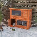 Trixie Natura Insulated Two Storeys Rabbit Hutch Brown