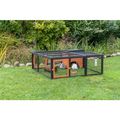 Trixie Natura Outdoor Run with Cover for Small Animals Pine Glazed Wood Brown