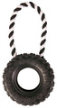 Trixie Natural Rubber Tire on a Rope Dog Toy