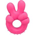 Trixie Peace Hand Latex Dog Toy Pink