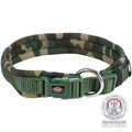 Trixie Premium collar Extra Wide Neoprene Padding For Dogs Camouflage & Forest Green