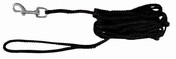 Trixie Round Tracking Leash for Dogs Black