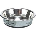 Trixie Stainless Steel Flat Cat Bowl Blue/Grey