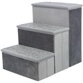 Trixie Stairs with Storage Space for Dogs Grey