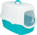Trixie Vico Litter Tray with Hood for Cats Turquoise/White