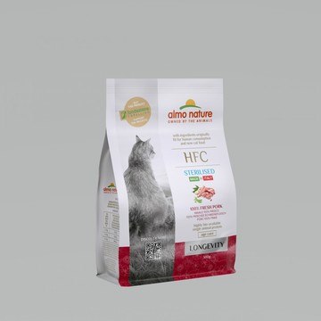 Almo Nature Hfc Longevity Sterilized Cat Dry Food with 100% Fresh Pork