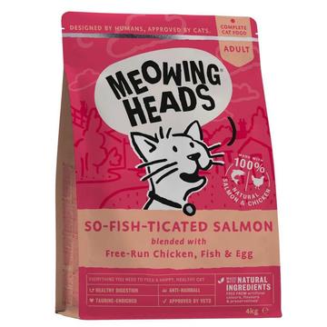 Meowing Heads So-Fish-Ticated Salmon Adult Dry Cat Food