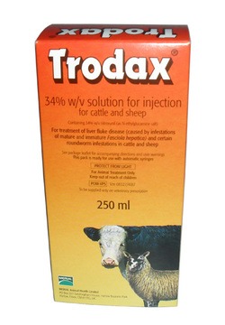 Liver Wormer Trodax 34% for Cattle & Sheep