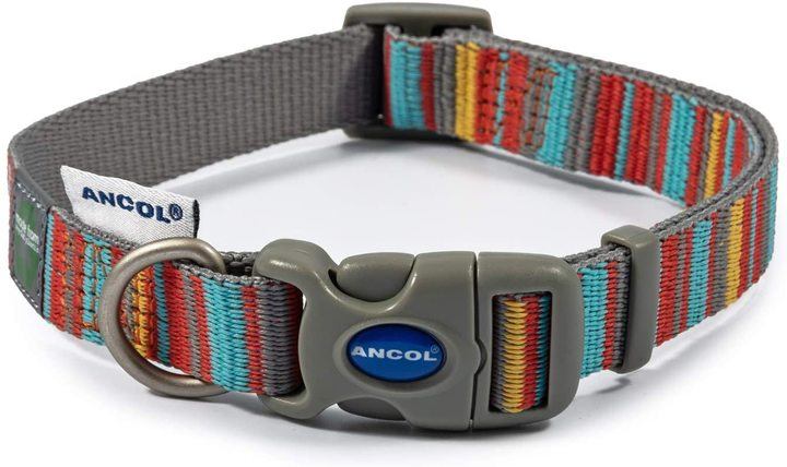 Ancol Made From Recycled Bottles Orange Candy Stripe Collar