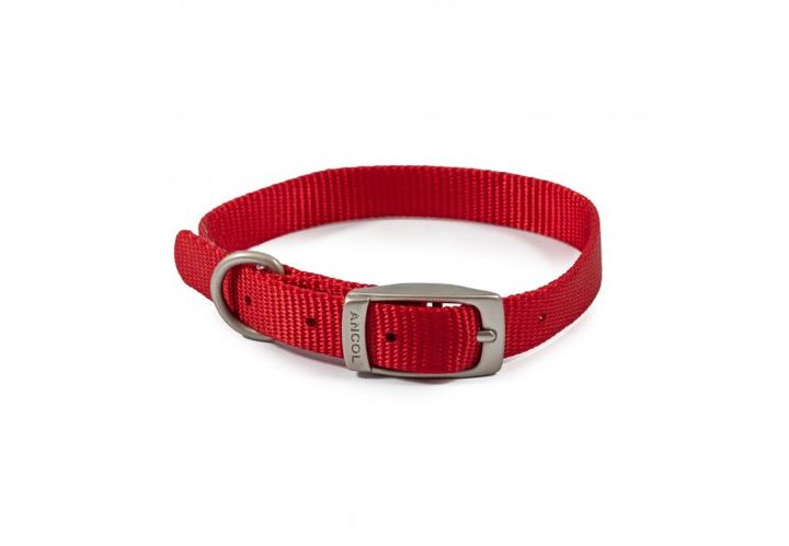 Ancol Viva Red Nylon Dog Collar