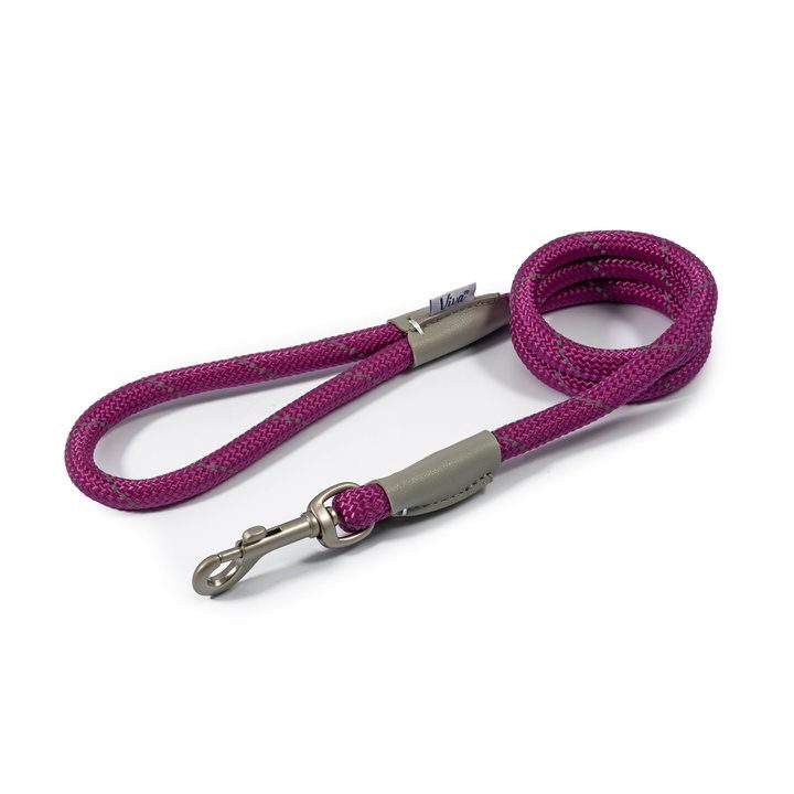 Ancol Viva Rope Reflective Purple Dog Lead