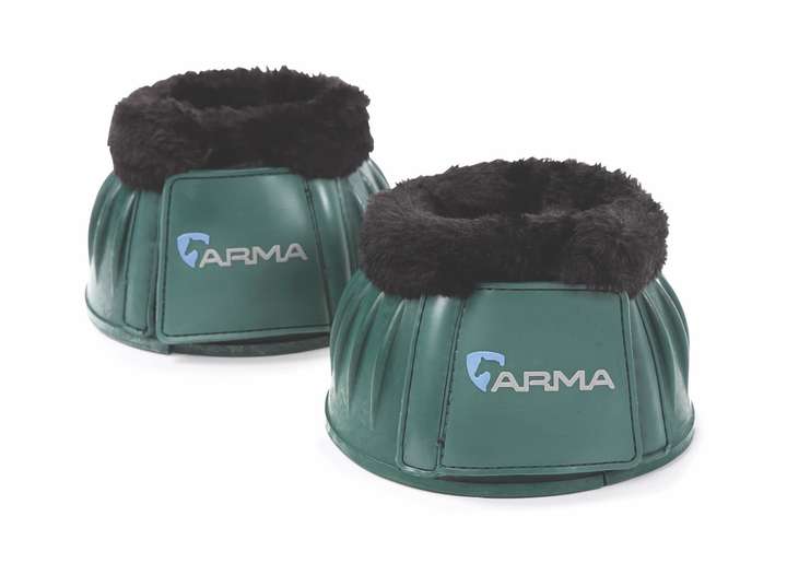 ARMA Fleece Over Reach Boots Green