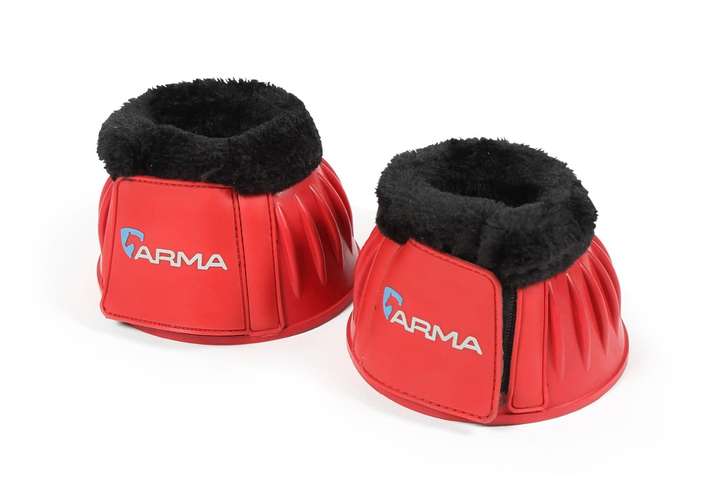ARMA Fleece Over Reach Boots Red