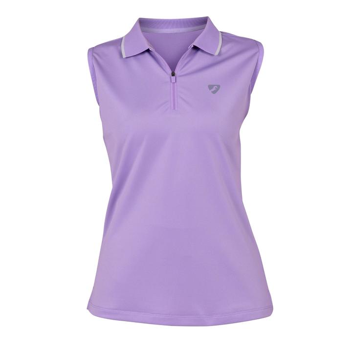 Aubrion Ladies Poise Sleeveless Tech Polo Shirt Lavender