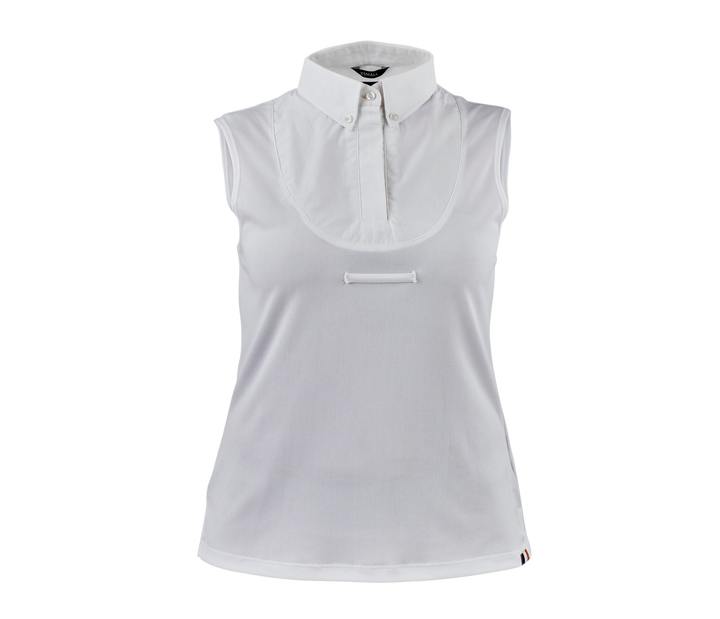 Aubrion Ladies Sleeveless Tie Shirt White