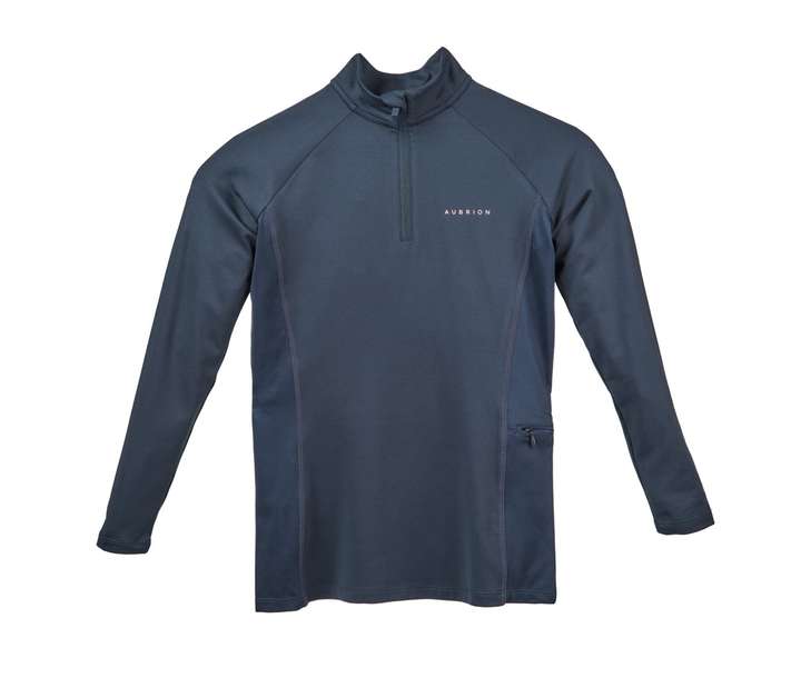 Aubrion Revive Long Sleeve Base Layer Young Rider Navy