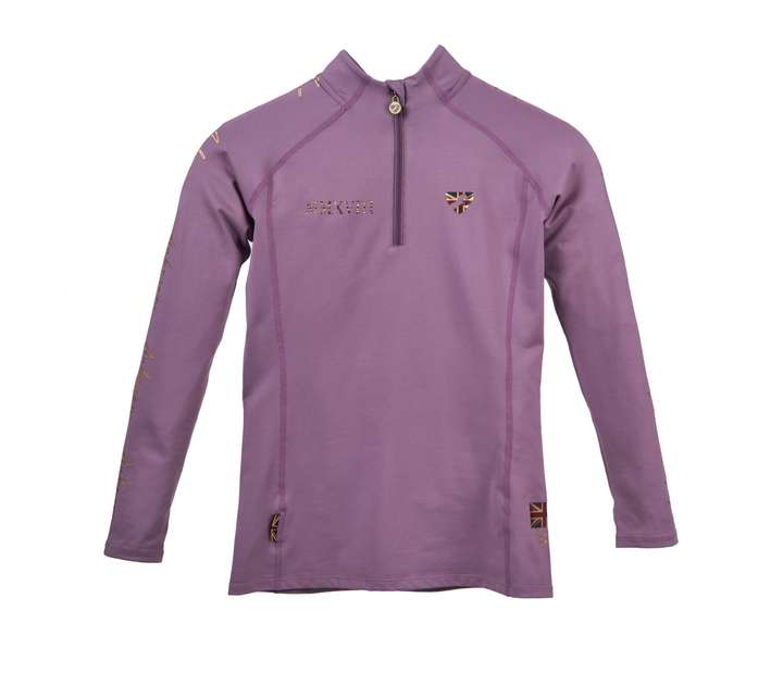 Aubrion Team Young Rider Long Sleeve Base Layer Mauve