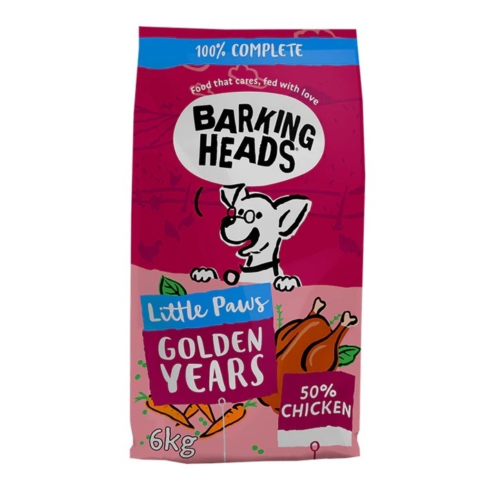 Barking Heads Little Paws Golden Years Chicken Senior Dog Food