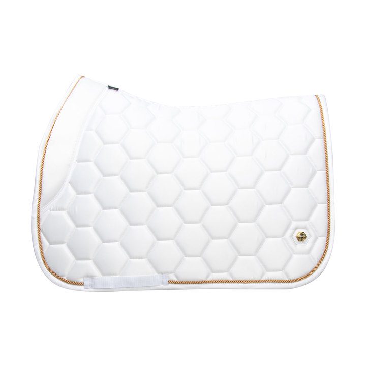 Battles Coldstream Marygold GP Saddle Pad Mulberry White