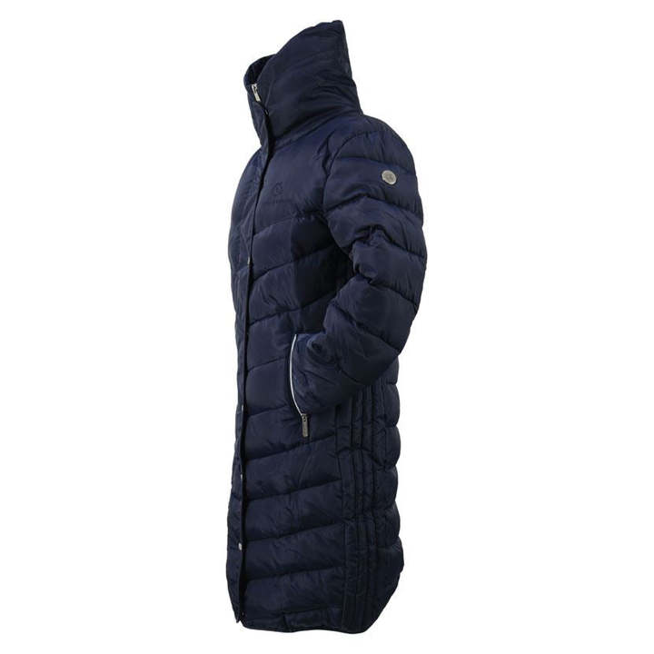 Battles Coldstream Southdean Quilted Navy Blue & White Coat