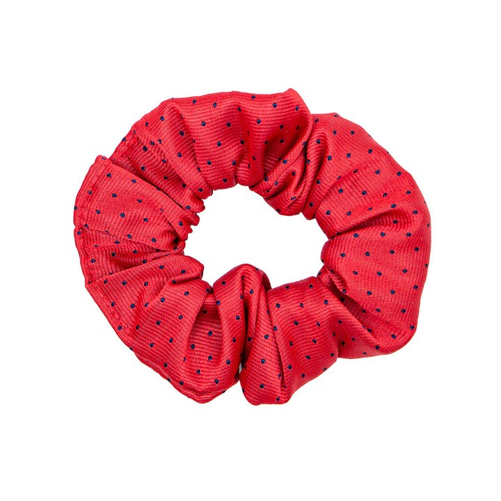 Battles Supreme Products Show Red & Navy Spot Scrunchie