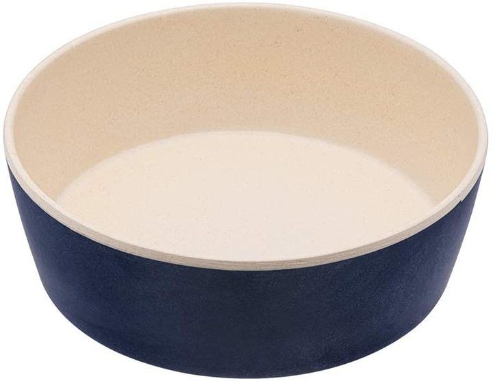 Beco Classic Sustainable Bamboo Bowl Printed Bowl Blue