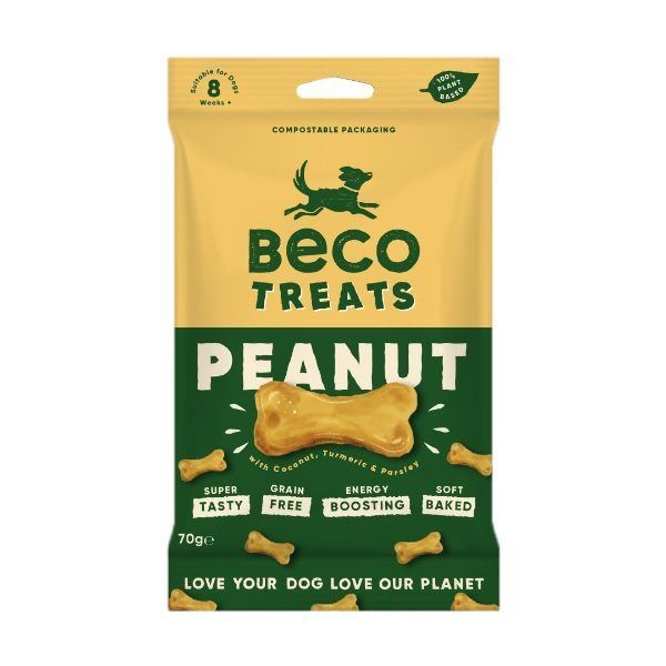 Beco Dog Treats Peanut with Coconut Turmeric & Parsley