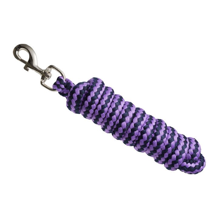 Bitz Soft Handle Two Tone Lead Rope with Trigger Clip Navy/Purple