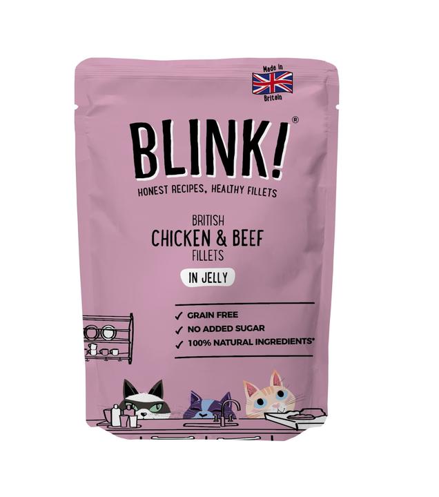 Blink Chicken & Beef Fillets in Jelly Adult Cat Food Pouch