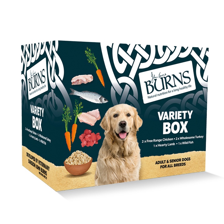 Burns Variety Box with Organic Brown Rice Adult & Senior Dog Food