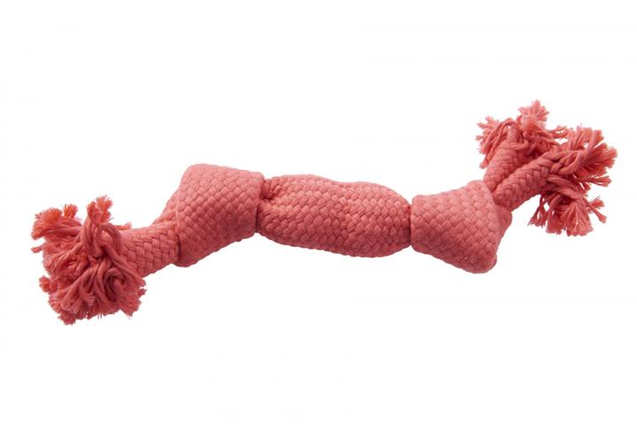 Buster Colour Squeak Rope Dog Toy Pink