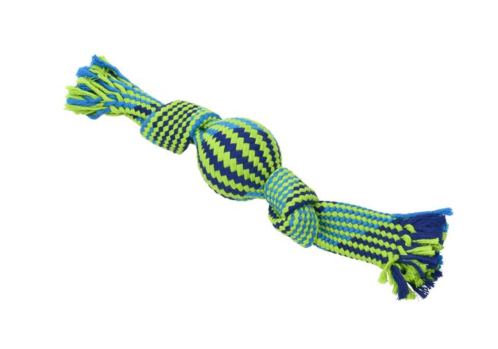 Buster Squeak Rope & Vinyl Ball Dog Toy