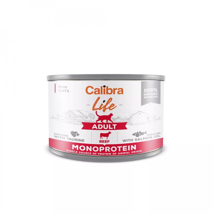 Calibra Life Beef Canned Adult Cat Food
