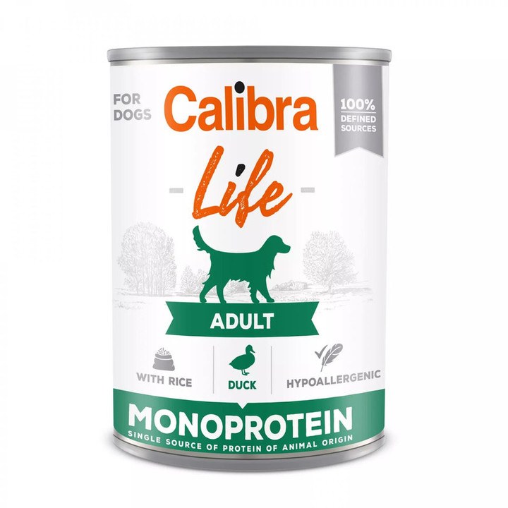 Calibra Life Duck With Rice Canned Adult Dog Food