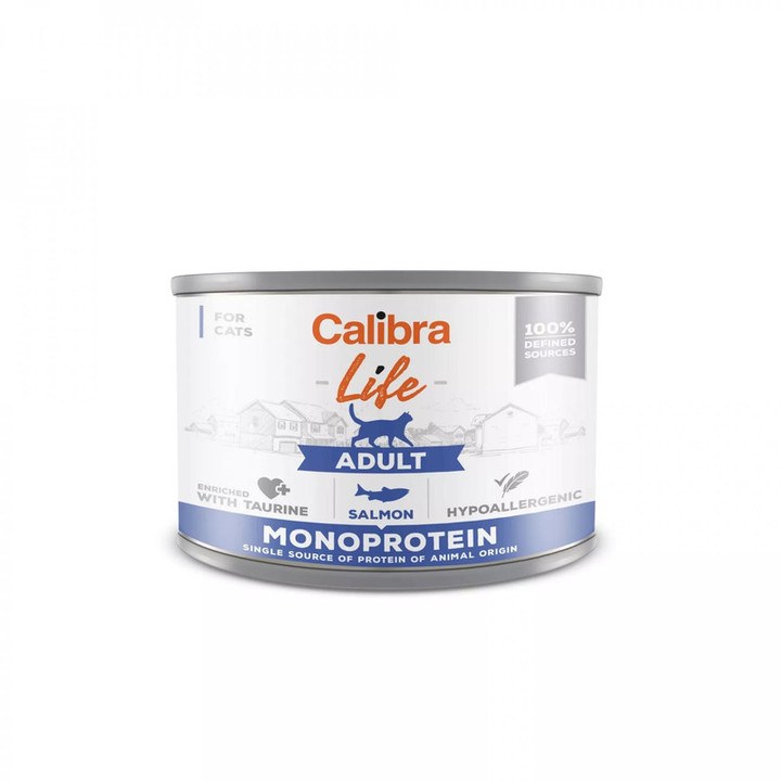 Calibra Life Salmon Canned Adult Cat Food