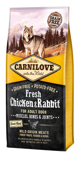 Carnilove Fresh Chicken & Rabbit for Adult Dog Food