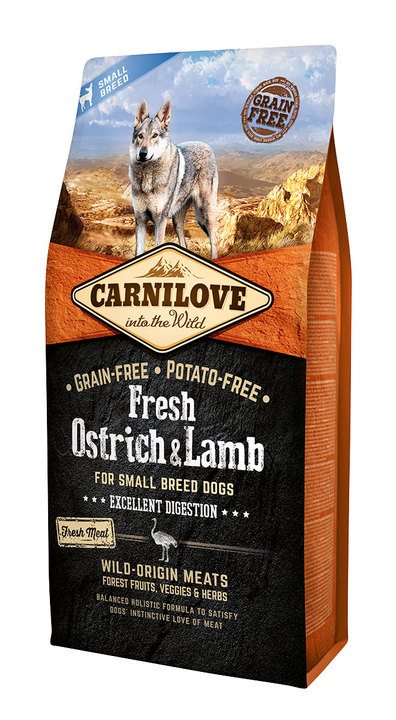 Carnilove Ostrich & Lamb Small Breed Adult Dog Food