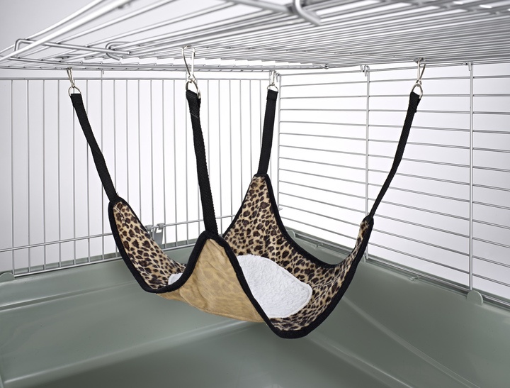Classic Plain Hammock with Fleece Centre for Small Animals
