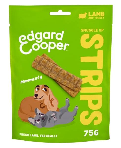 Edgard & Cooper Snuggle Up Lamb & Turkey Strips for Dogs